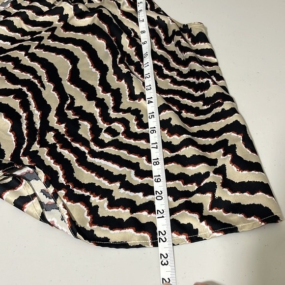 212 Collection Animal Print Tank Top Cream Black Size Small - Picture 11 of 12